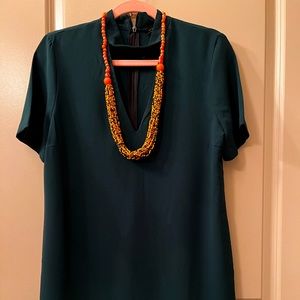 Zara woman green, mini dress.